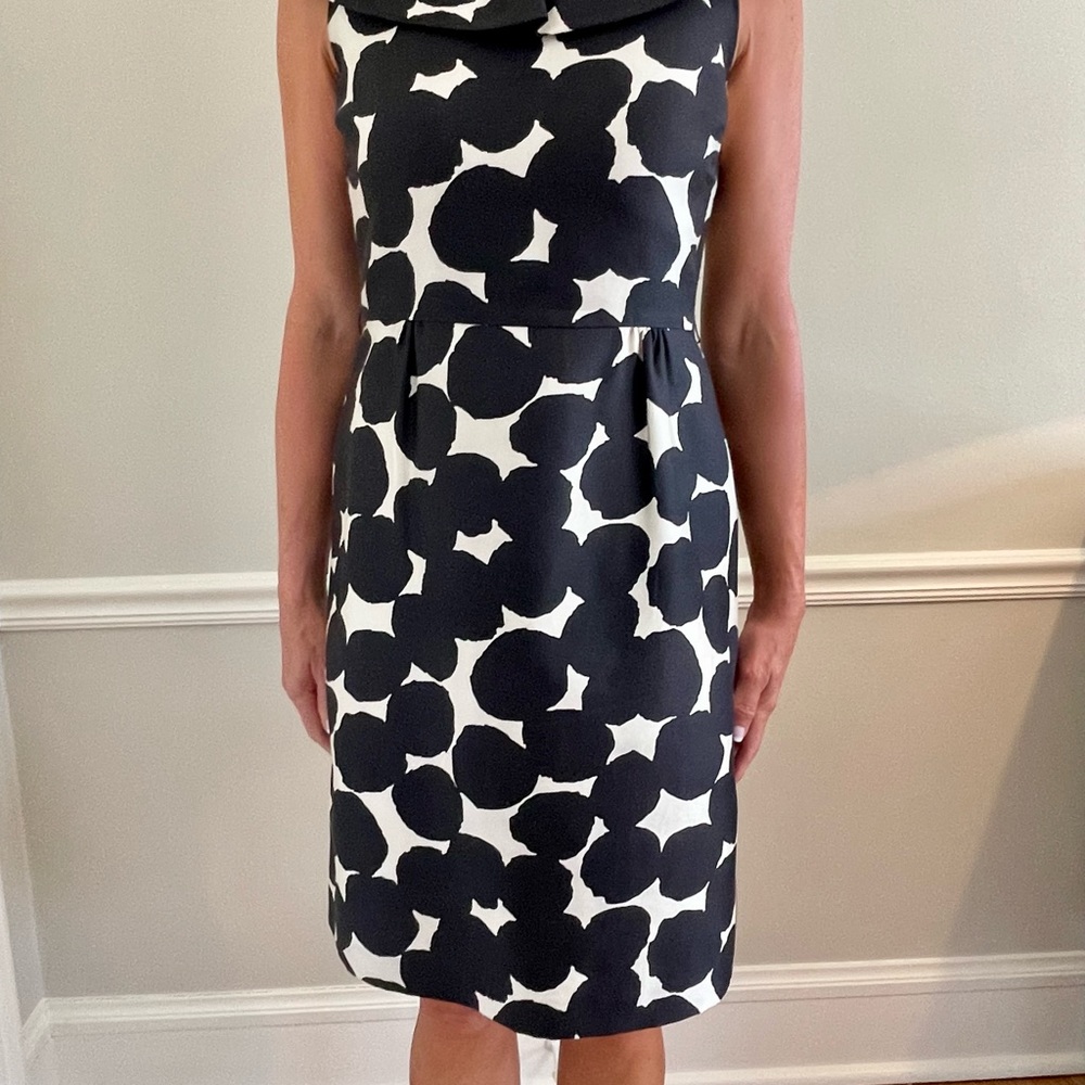 Kate Spade ivory, and black dress, size 6